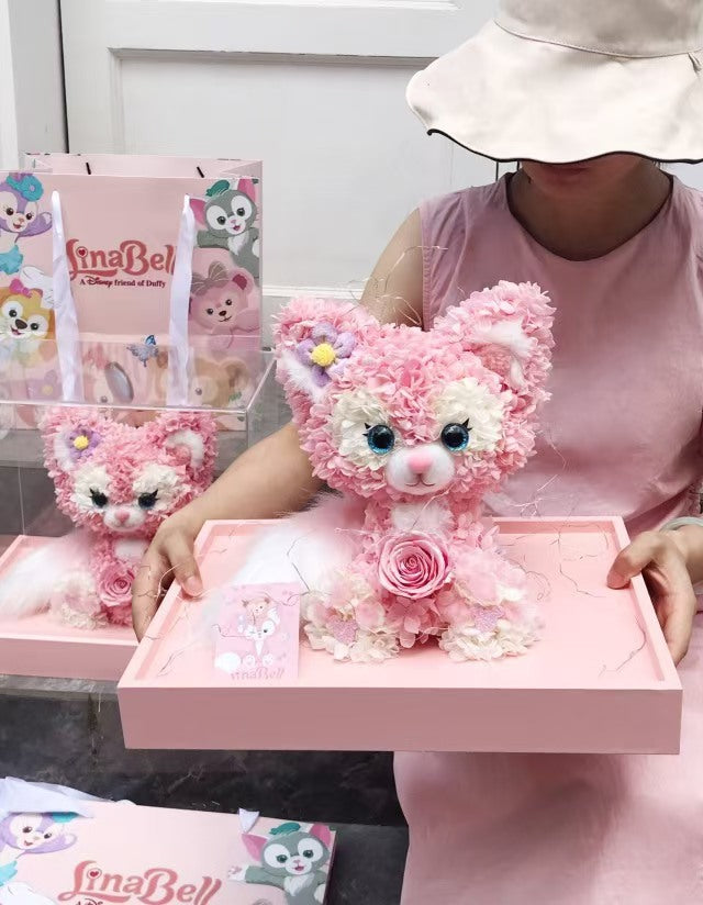 Pattern Series: Pink Little Fox Preserved Flower Gift Box
