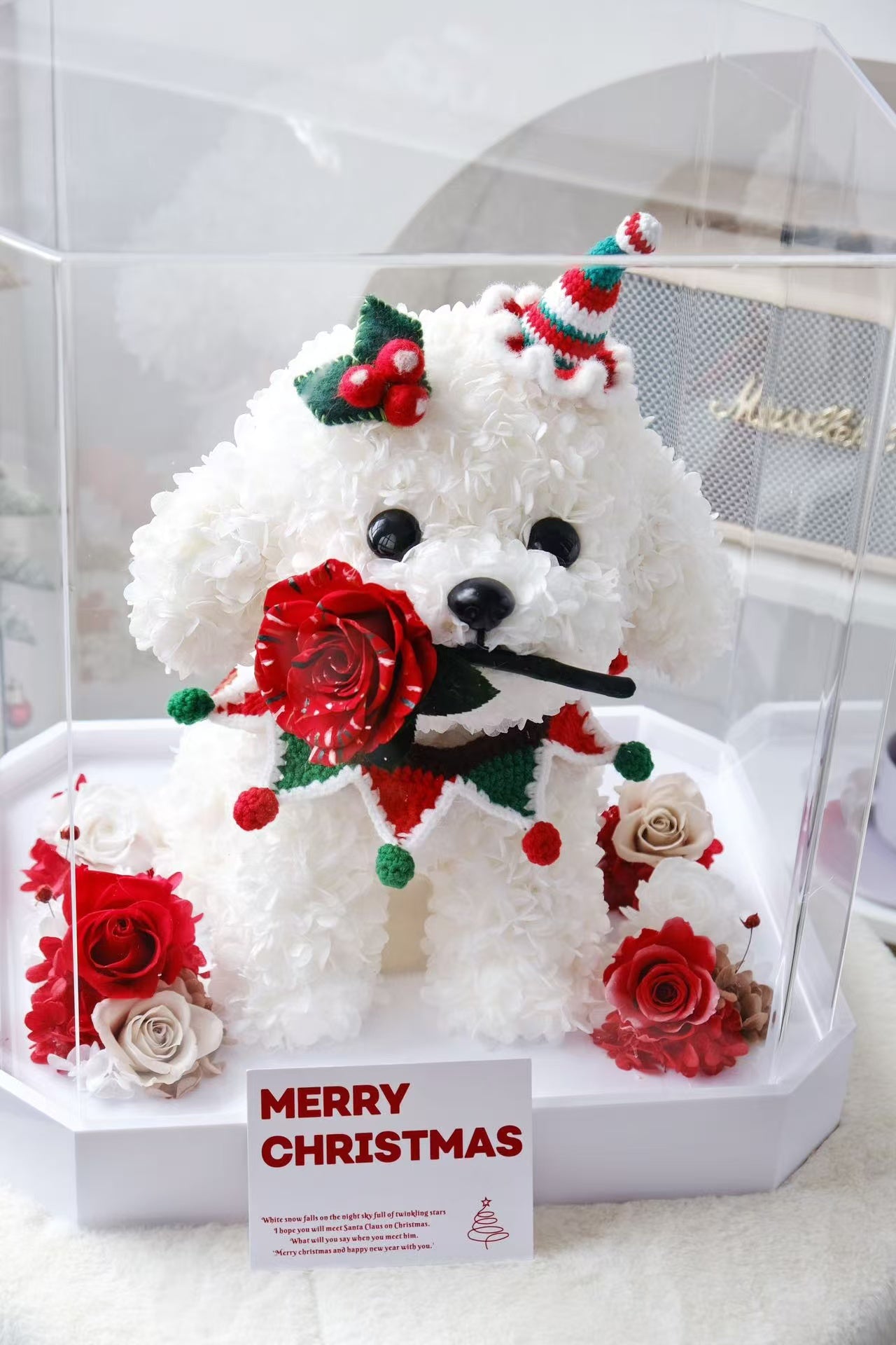 Holiday Series-Christmas Themed Preserved Flower Gift Box