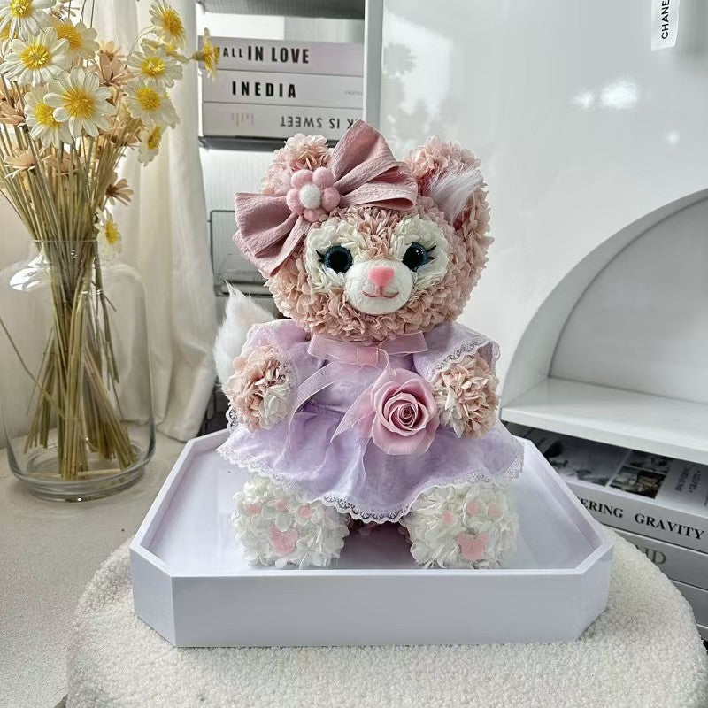 Seasonal Series: Pink Little Fox Preserved Flower Gift Box