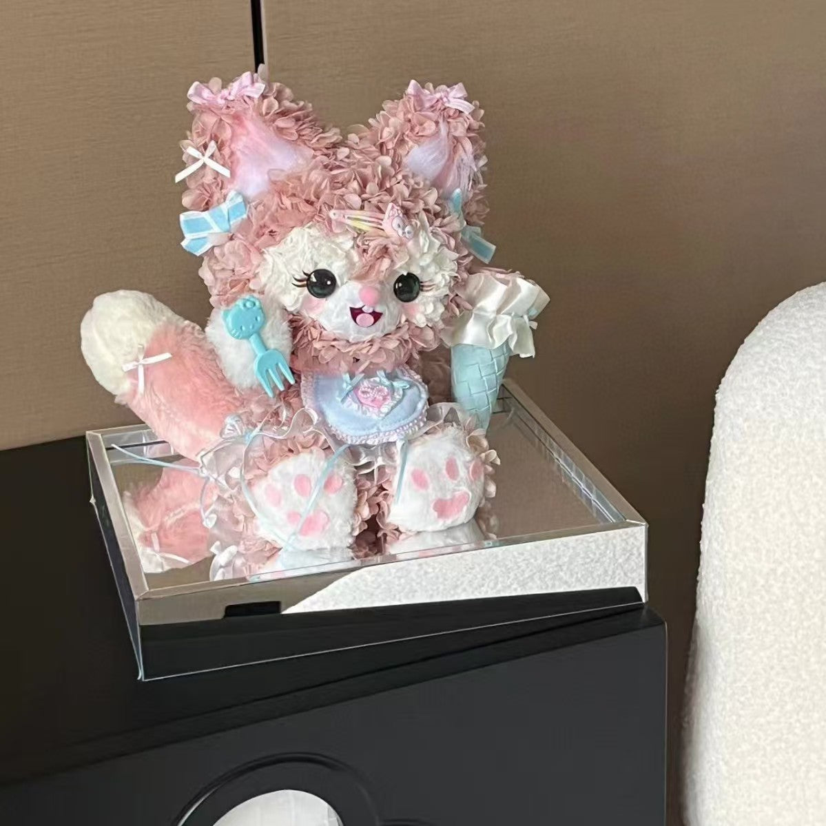 Seasonal Series: Pink Little Fox Preserved Flower Gift Box